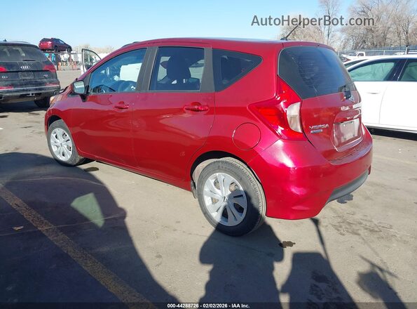 3N1CE2CP0KL358968 2019 NISSAN VERSA NOTE Красный Задняя левая четверть