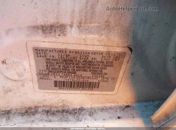3N1CE2CP2HL354333 2017 NISSAN VERSA NOTE Белый Вид подкапотного пространства