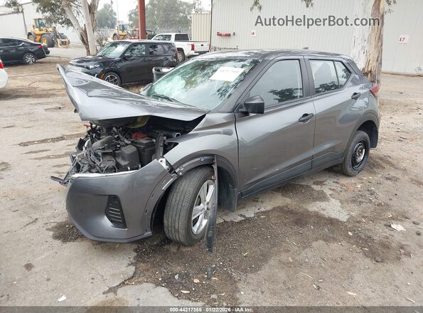 3N1CP5BV6RL477582 2024 NISSAN KICKS Серый Передняя левая четверть