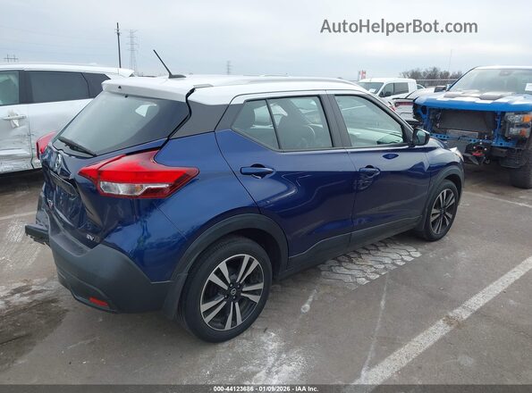3N1CP5CU2JL543023 2018 NISSAN KICKS Синий Задняя правая четверть
