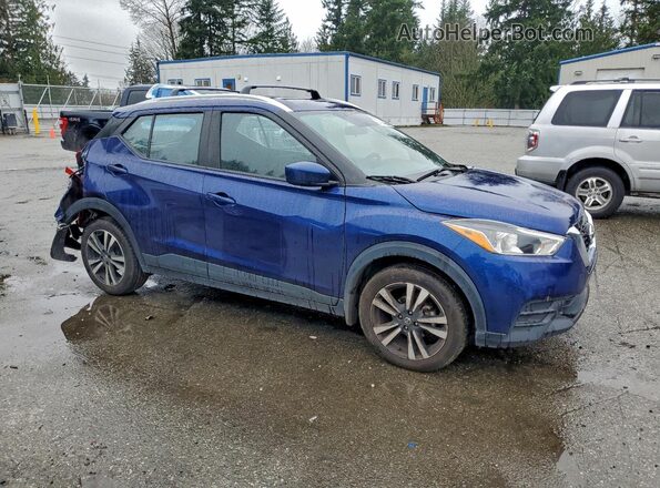 3N1CP5CU7JL511099 2018 NISSAN KICKS Синий Передняя правая четверть