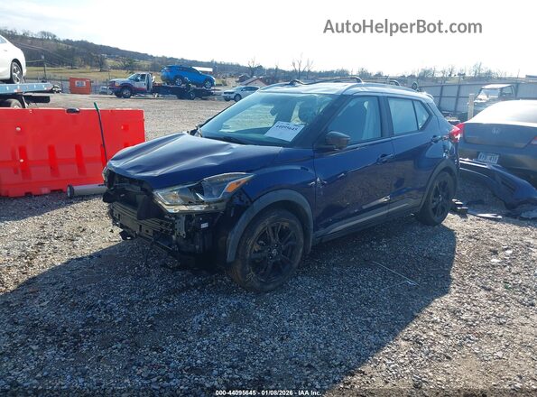 3N1CP5CU7KL520533 2019 NISSAN KICKS Синий Передняя левая четверть