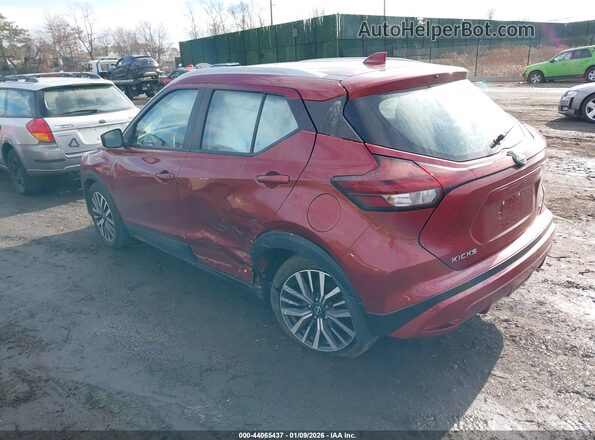 3N1CP5CVXNL516490 2022 NISSAN KICKS Красный Задняя левая четверть
