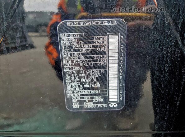 3PCAJ5AA8RF101064 2024 INFINITI QX50 Black Widok wnętrza 360 stopni