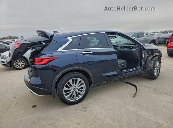 3PCAJ5AB2SF105349 2025 INFINITI QX50 Синий Задняя правая четверть