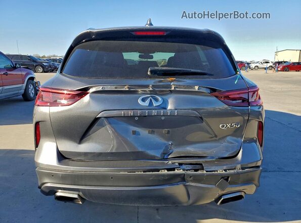 3PCAJ5BA4NF106593 2022 INFINITI QX50 Charcoal Вид ззаду