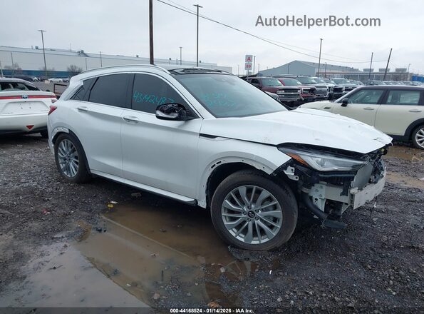 3PCAJ5BA6PF115234 2023 INFINITI QX50 White Przód prawy