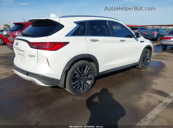3PCAJ5BAXNF117842 2022 INFINITI QX50 White Trasero derecho