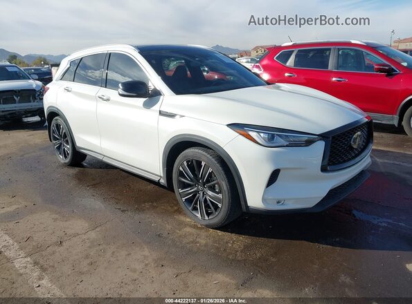 3PCAJ5BAXNF117842 2022 INFINITI QX50 White Delantero derecho
