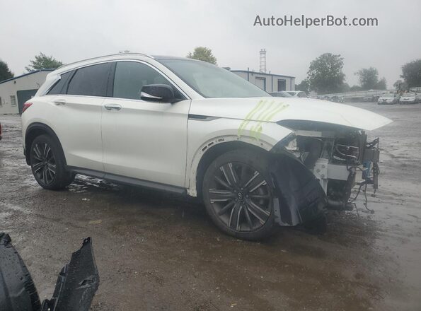 3PCAJ5BB1MF121303 2021 INFINITI QX50 Белый Передняя правая четверть