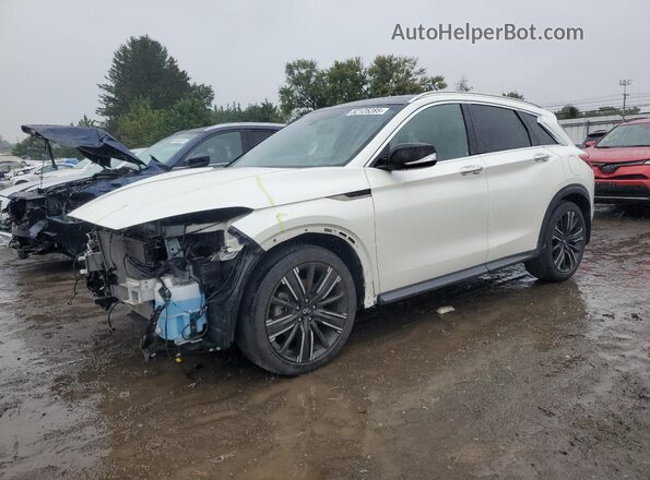 3PCAJ5BB1MF121303 2021 INFINITI QX50 Белый Передняя левая четверть
