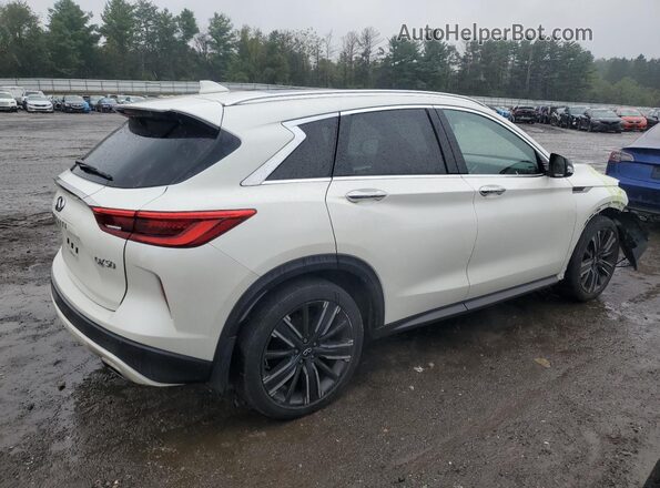 3PCAJ5BB1MF121303 2021 INFINITI QX50 Белый Задняя правая четверть