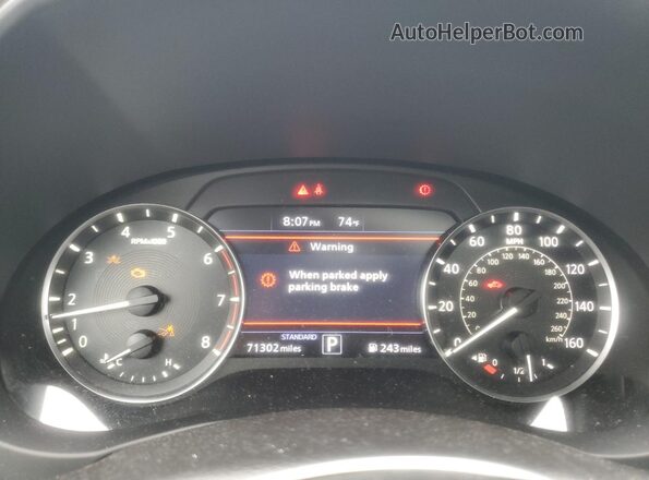 3PCAJ5BB1MF121303 2021 INFINITI QX50 Белый Вид щитка приборов