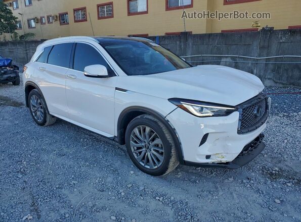 3PCAJ5BB3SF109568 2025 INFINITI QX50 White Przód prawy