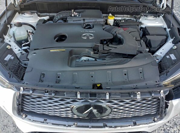 3PCAJ5BB3SF109568 2025 INFINITI QX50 White Widok komory silnika