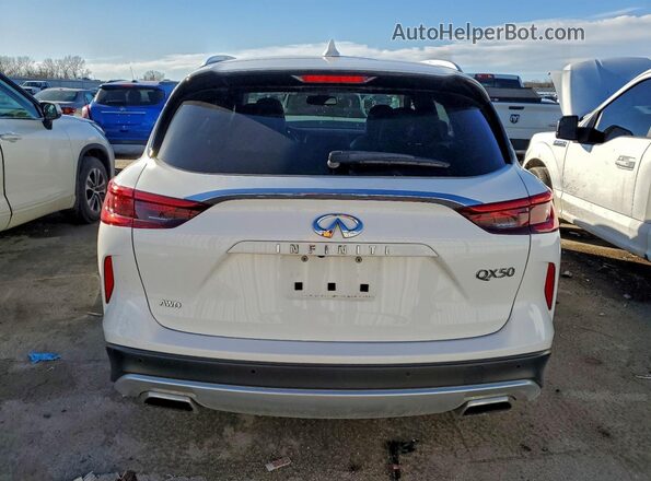 3PCAJ5BB7MF104795 2021 INFINITI QX50 White Հետևի տեսք