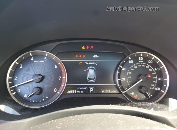 3PCAJ5BB7PF106891 2023 INFINITI QX50 Blue Սարքավորումների վահանակի տեսք