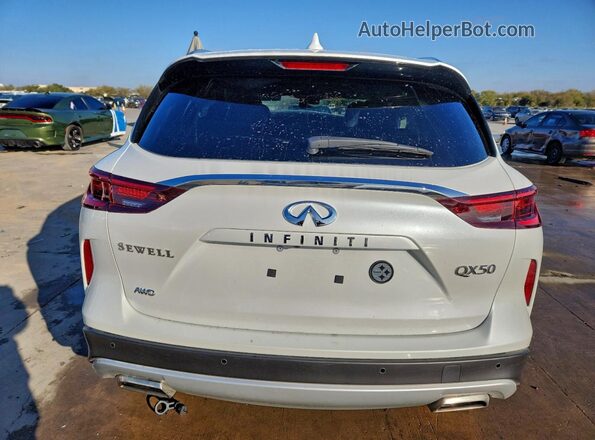 3PCAJ5BBXSF107980 2025 INFINITI QX50 White Widok z tyłu