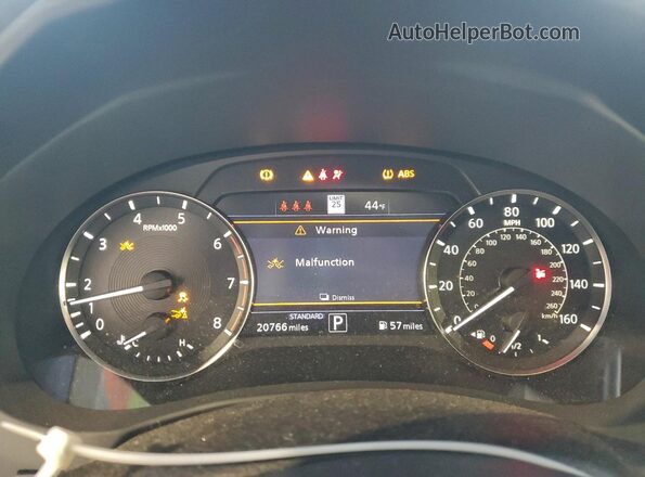 3PCAJ5DBXNF118446 2022 INFINITI QX50 Black ხელსაწყოთა პანელის ხედი