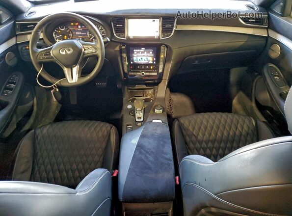 3PCAJ5DBXNF118446 2022 INFINITI QX50 Black წინა პანელის ხედი
