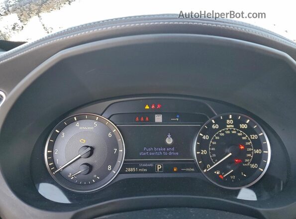 3PCAJ5FA1PF122750 2023 INFINITI QX50 Черный Вид щитка приборов