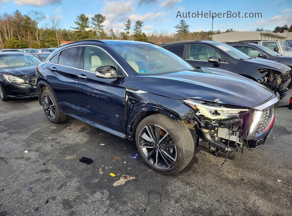 3PCAJ5J38NF113971 2022 INFINITI QX55 Синий Передняя правая четверть