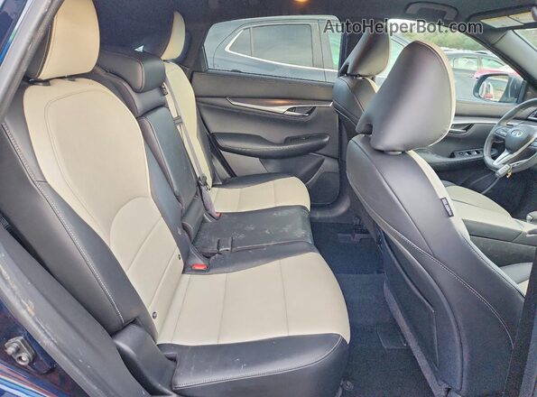 3PCAJ5J38NF113971 2022 INFINITI QX55 Синий Вид задней части салона