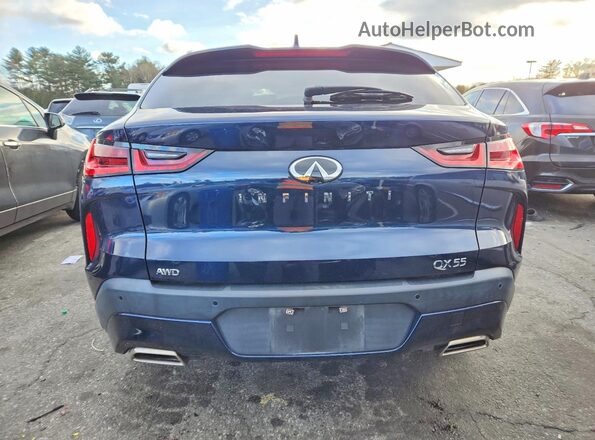3PCAJ5J38NF113971 2022 INFINITI QX55 Синий Вид сзади