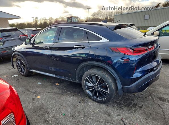 3PCAJ5J38NF113971 2022 INFINITI QX55 Синий Задняя левая четверть