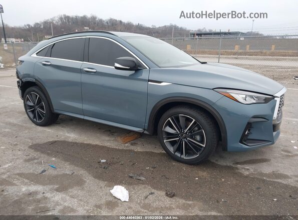 3PCAJ5JR9RF108871 2024 INFINITI QX55 Light Blue Передняя правая четверть