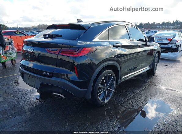 3PCAJ5L32NF103739 2022 INFINITI QX55 Черный Задняя правая четверть