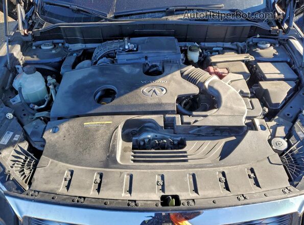 3PCAJ5L36NF100018 2022 INFINITI QX55 Black Vista del compartimento del motor