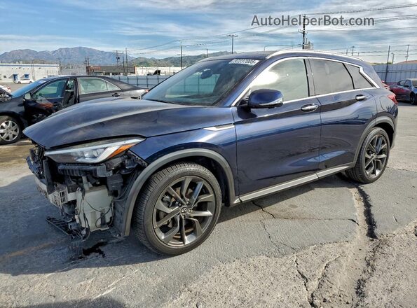 3PCAJ5M12KF103846 2019 INFINITI QX50 Blue Przód lewy