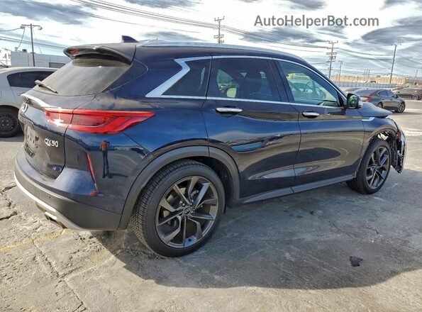 3PCAJ5M12KF103846 2019 INFINITI QX50 Blue Tył prawy