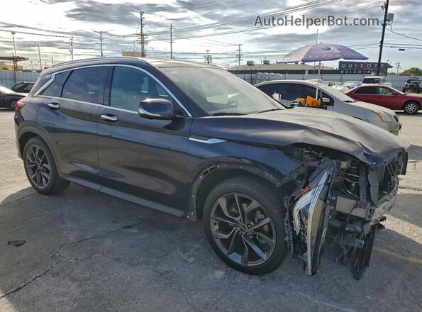 3PCAJ5M12KF103846 2019 INFINITI QX50 Blue Przód prawy