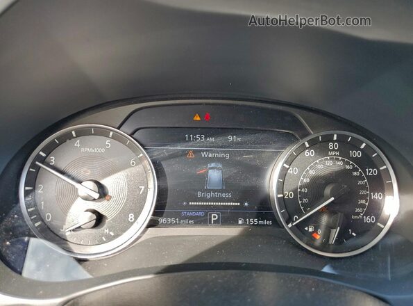 3PCAJ5M12KF103846 2019 INFINITI QX50 Blue Widok zestawu wskaźników