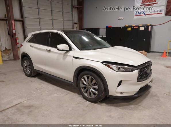 3PCAJ5M14KF145192 2019 INFINITI QX50 Белый Передняя правая четверть