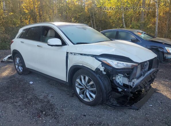3PCAJ5M36KF135720 2019 INFINITI QX50 Белый Передняя правая четверть