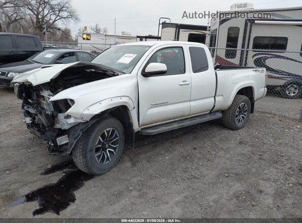 3TYSZ5AN6NT077017 2022 TOYOTA TACOMA White წინა მარცხენა ხედი სამი მეოთხედიდან