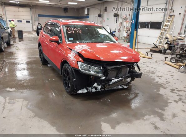 3VV1B7AX3KM085047 2019 VOLKSWAGEN TIGUAN Оранжевый Передняя правая четверть