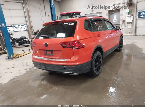 3VV1B7AX3KM085047 2019 VOLKSWAGEN TIGUAN Оранжевый Задняя правая четверть