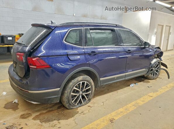 3VV2B7AX5MM035273 2021 VOLKSWAGEN TIGUAN Blue Задня права чверть