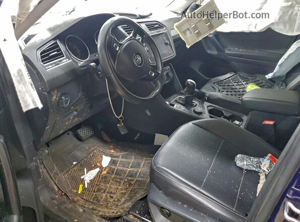 3VV2B7AX5MM035273 2021 VOLKSWAGEN TIGUAN Blue Вид салону спереду
