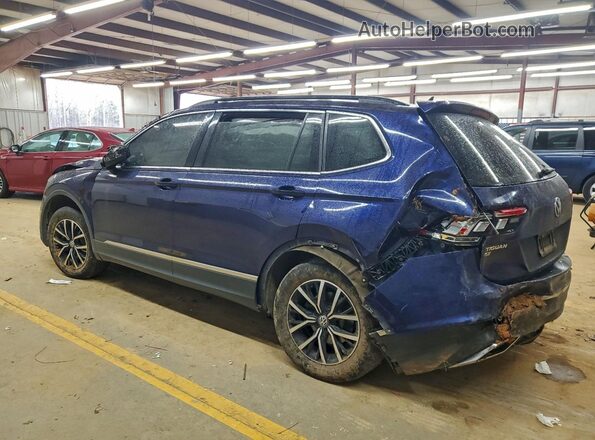 3VV2B7AX5MM035273 2021 VOLKSWAGEN TIGUAN Blue Задня ліва чверть