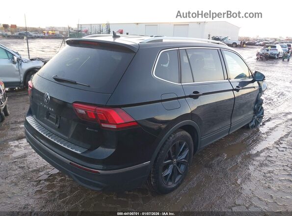 3VV2B7AX7NM055994 2022 VOLKSWAGEN TIGUAN Черный Задняя правая четверть