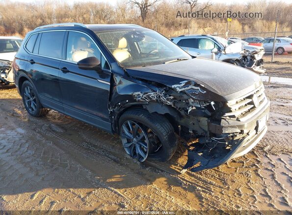 3VV2B7AX7NM055994 2022 VOLKSWAGEN TIGUAN Черный Передняя правая четверть