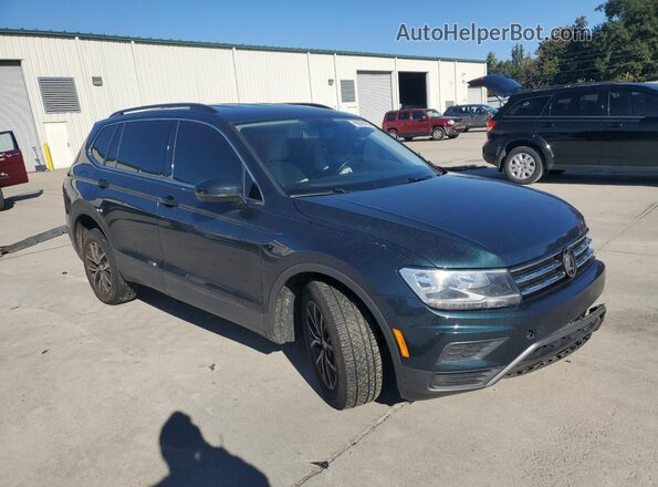 3VV3B7AX1KM108012 2019 VOLKSWAGEN TIGUAN Зеленый Передняя правая четверть