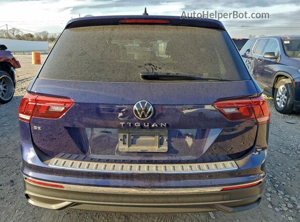 3VV3B7AX9PM035530 2023 VOLKSWAGEN TIGUAN Blue Հետևի տեսք