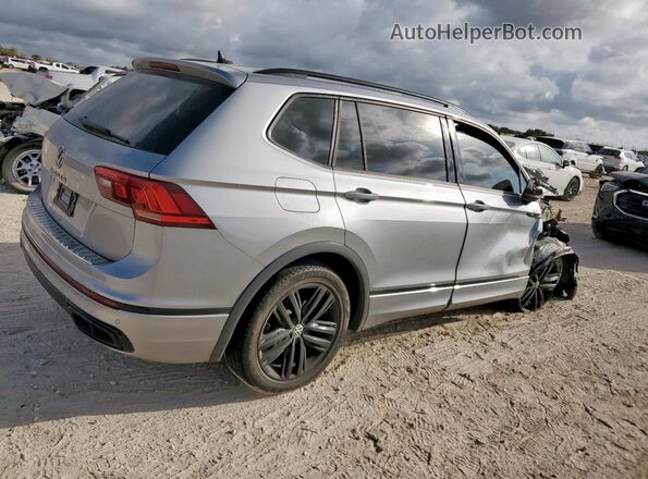3VVCB7AX9NM059968 2022 VOLKSWAGEN TIGUAN Silver Rear right