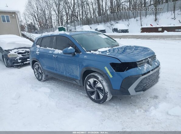3VVVC7B20SM058499 2025 VOLKSWAGEN TAOS Синий Передняя правая четверть